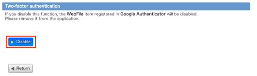 Two-factor authentication:Turn invalid